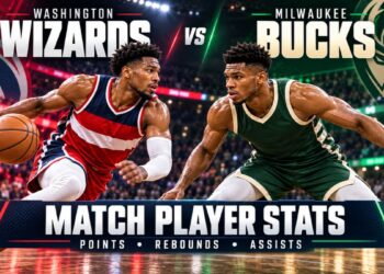 Washington Wizards vs Milwaukee Bucks Match Player Stats